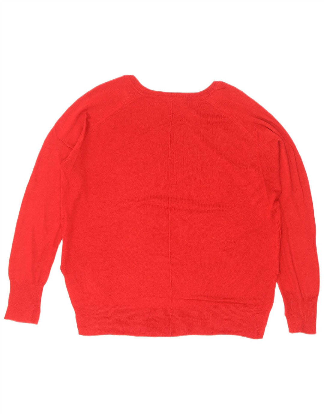 Zara Suéter feminino oversized com gola canoa Reino Unido 10 pequeno vermelho
