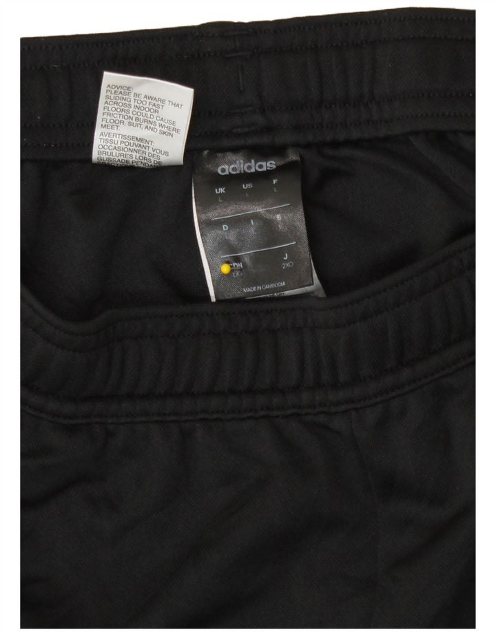 Calça de treino feminina Adidas Climalite grande poliéster preto