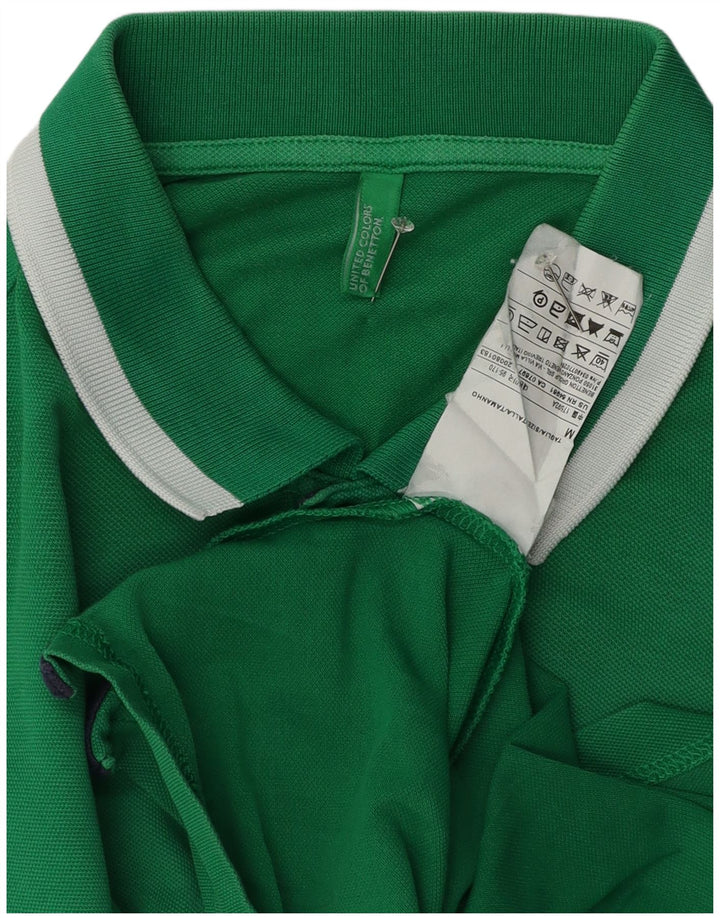 Camisa polo masculina Benetton algodão verde médio