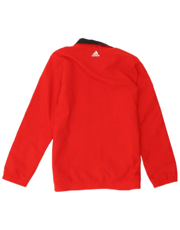Adidas Meninos Graphic Tracksuit Top Jacket 13-14 Anos Poliéster Vermelho