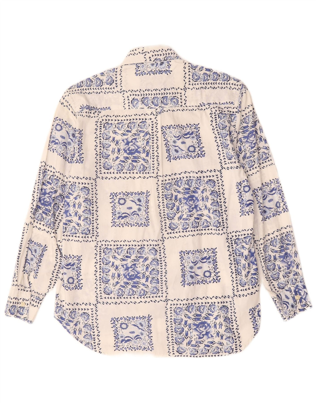 Coleção Camisa Feminina Tamanho 42/44 Grande Algodão Floral Branco