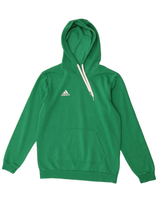 Adidas Mens Hoodie Jumper Médio Algodão Verde