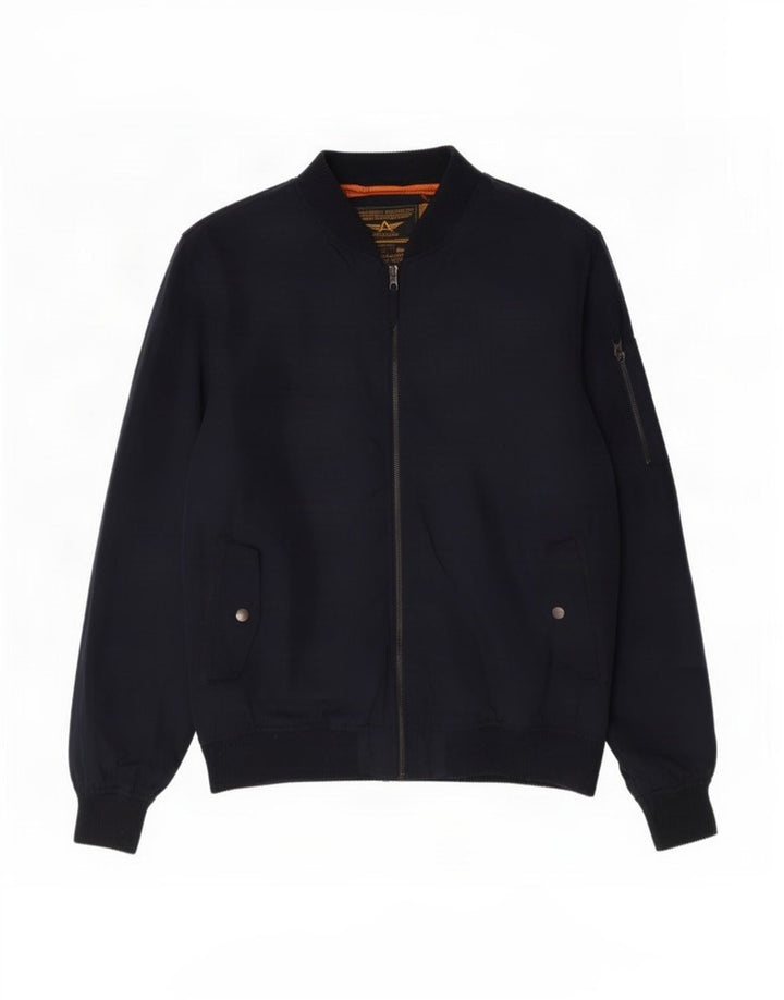 Jaqueta bomber masculina Alcott UK 44 2XL poliéster azul marinho