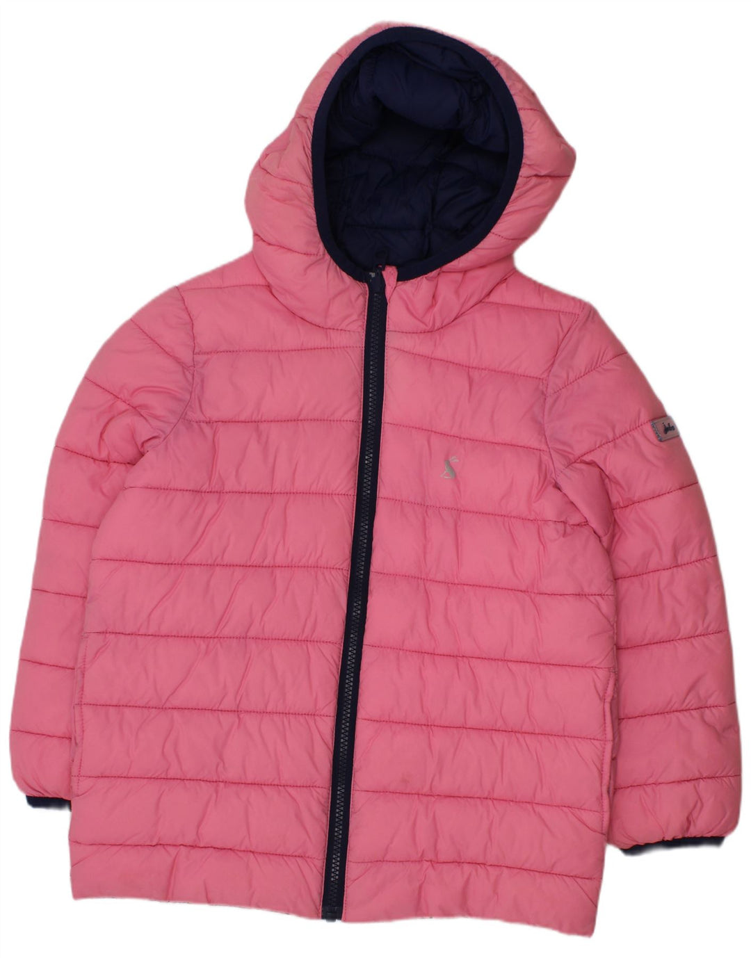 Jaqueta acolchoada com capuz para meninas JOULES 6-7 anos poliamida rosa