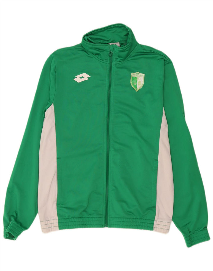 Lotto Mens Treino Top Jaqueta Verde Médio Colorblock
