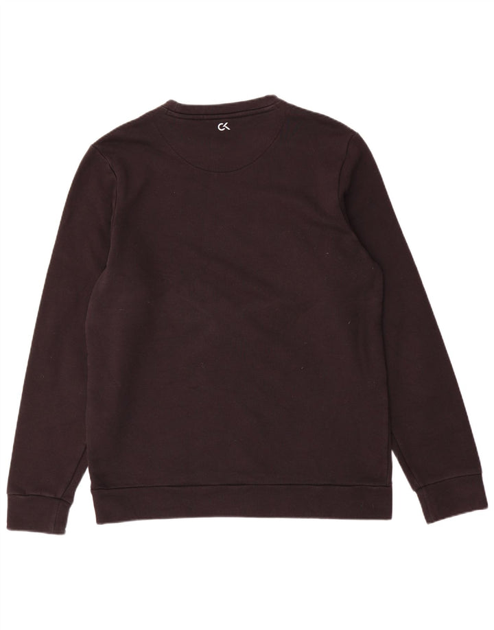 Jumper de moletom feminino CALVIN KLEIN Reino Unido 14 marrom médio