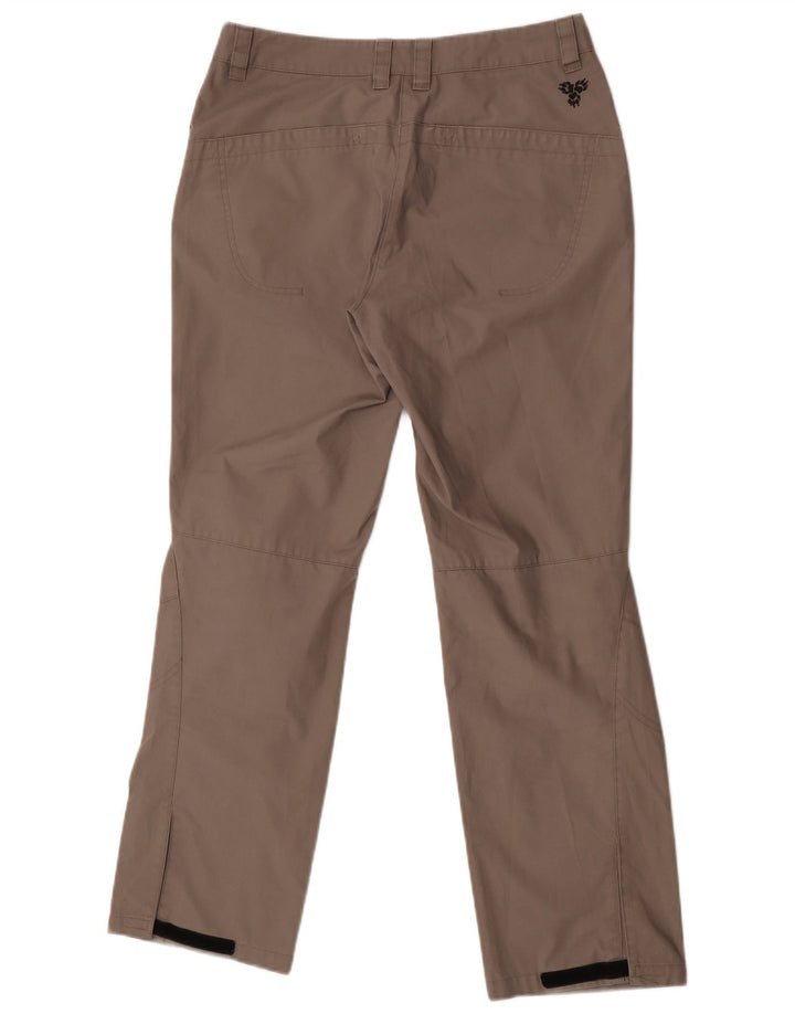 Calça cargo feminina Jack Wolfskin para caminhada pequena W28 L29 poliéster cinza