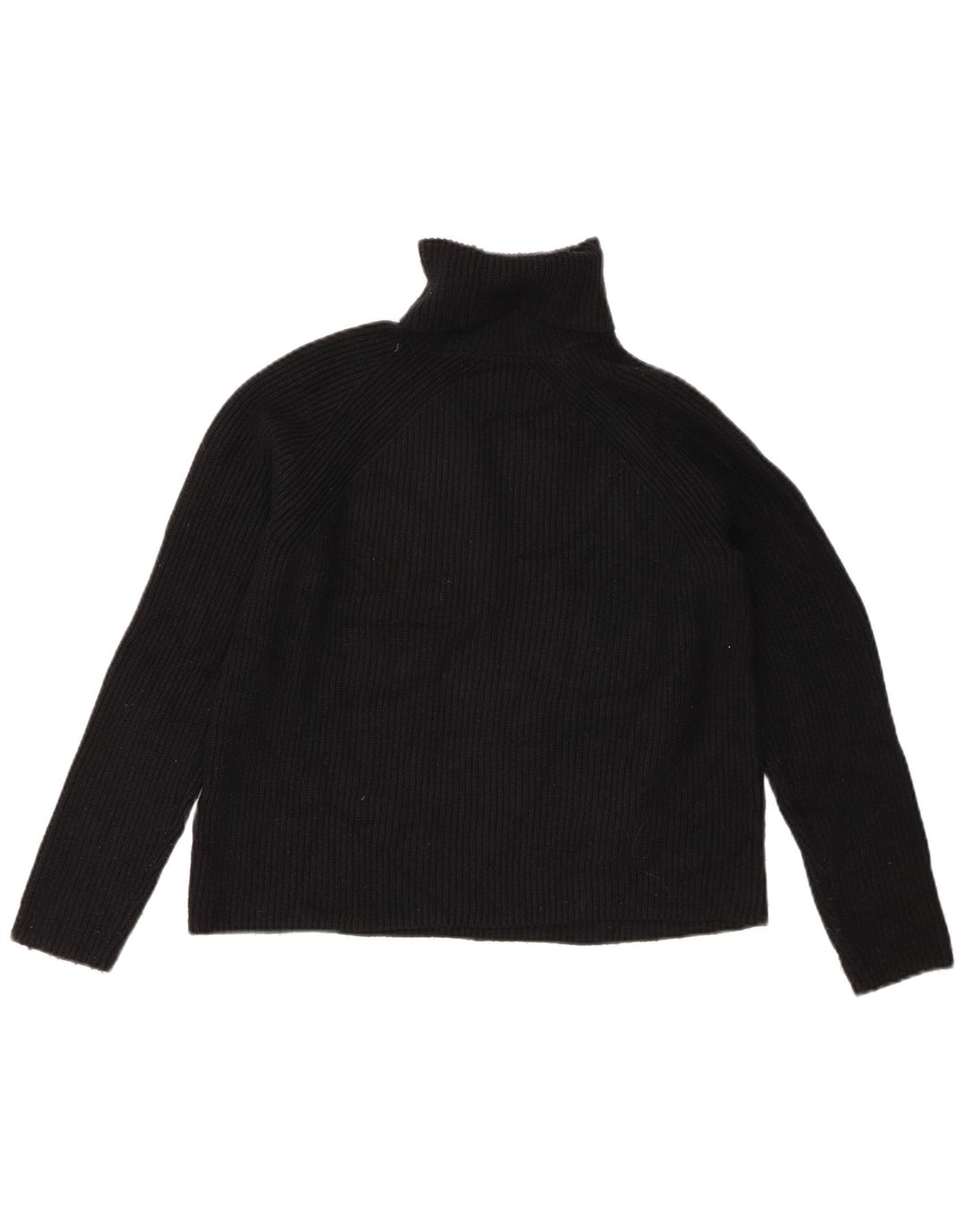 Suéter feminino Marks & Spencer com gola redonda e viscose preta pequena Reino Unido 10