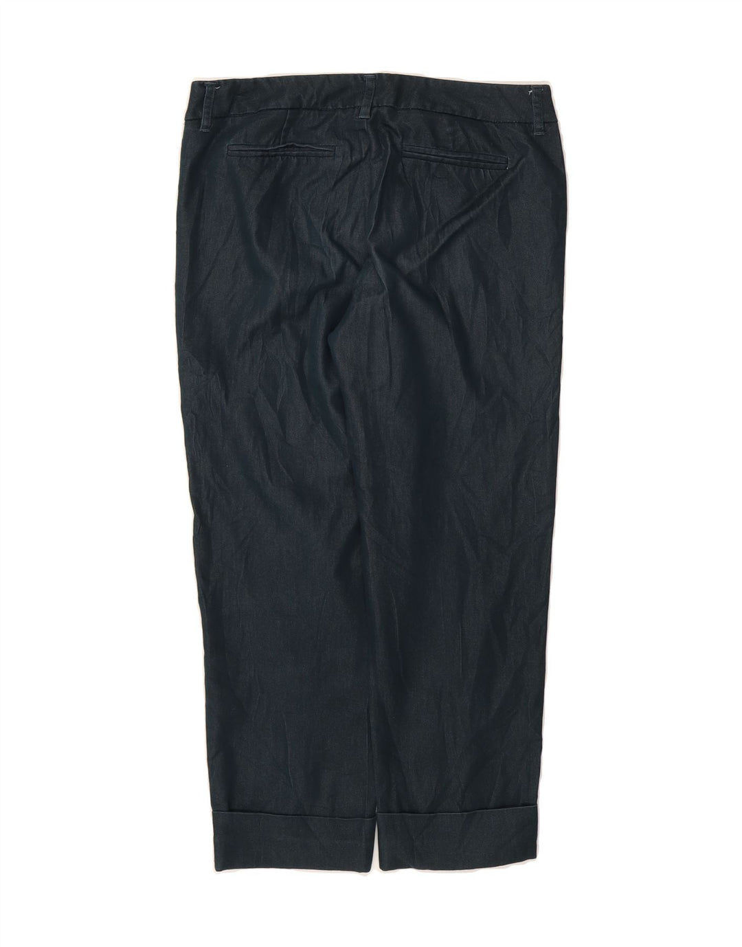 MOSSIMO Womens Crop Chino Trousers US 2 XS W28 L24 Navy Blue Cotton Vintage Mossimo and Second-Hand Mossimo from Messina Hembry 