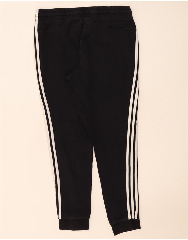 Calça de treino feminina Adidas Joggers UK 16/18 grande algodão preto
