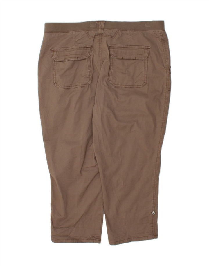 LEE Womens Relaxed Fit Capri Cargo Trousers US 16 2XL W38 L23 Grey Cotton Vintage Lee and Second-Hand Lee from Messina Hembry 
