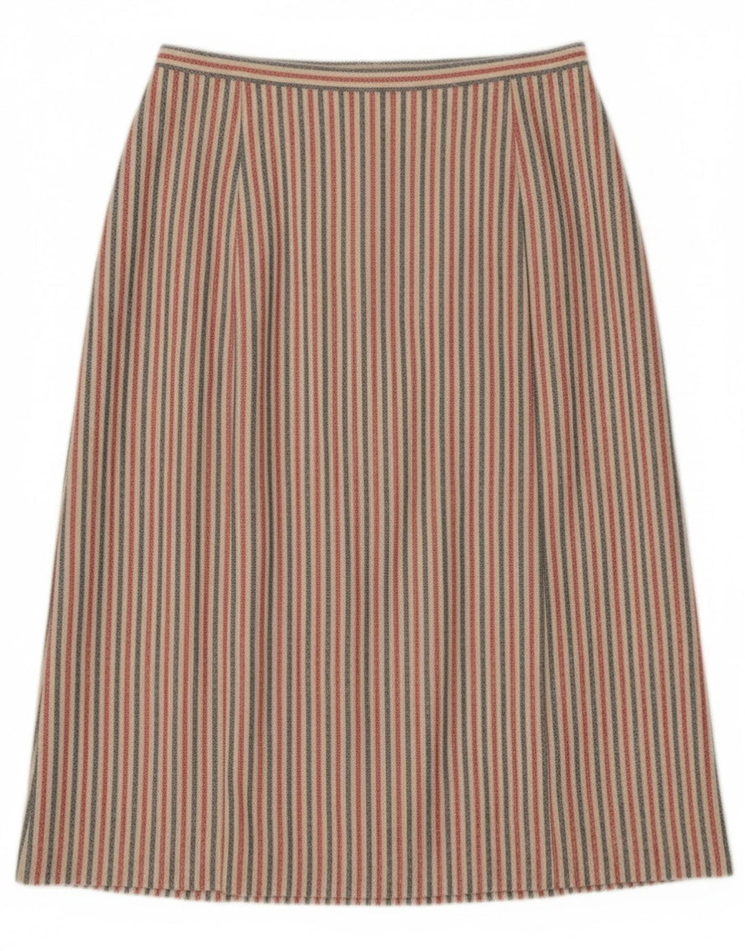 Saia Midi Feminina Vintage W27 Pequena Listrada Multicolorida