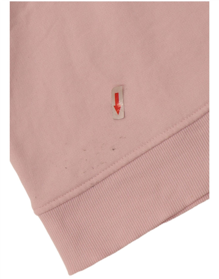 Zara moletom feminino oversized jumper UK 16 grande algodão rosa