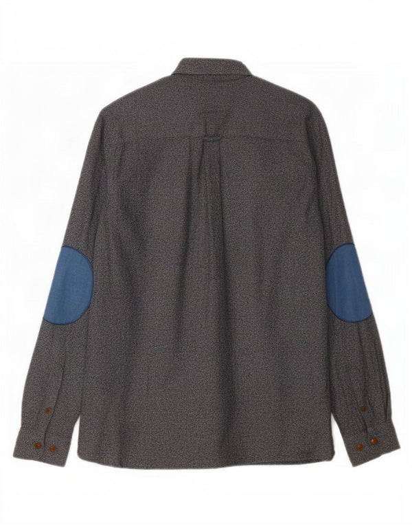 Carhartt Mens Workwear Regular Fit Camisa Médio Azul Marinho Salpicado de Algodão