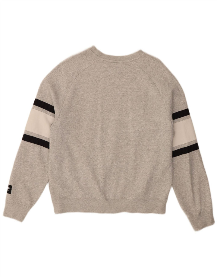 Moletom feminino Nike com estampa oversized jumper pequeno cinza colorblock