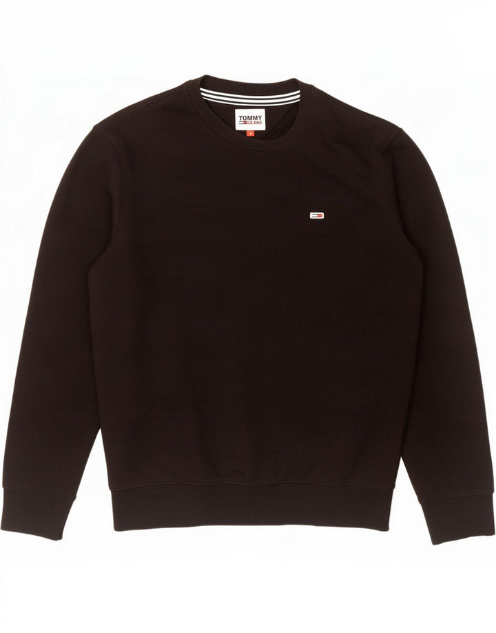 Tommy Hilfiger moletom masculino jumper pequeno preto