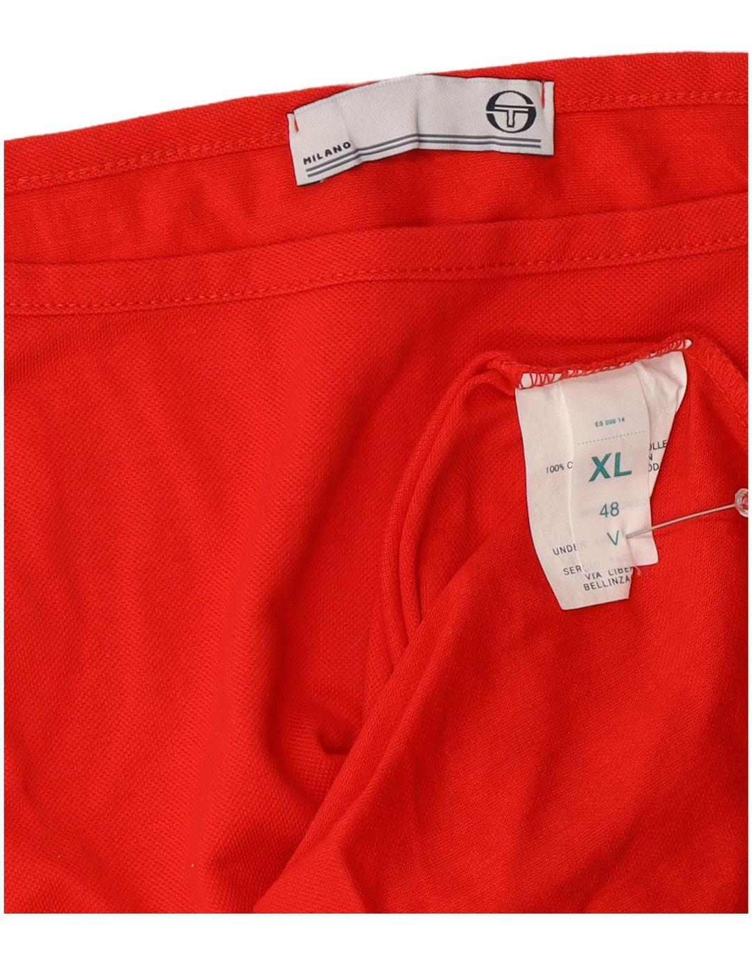 Sergio Tacchini Colete Feminino Top UK 18 XL Algodão Vermelho