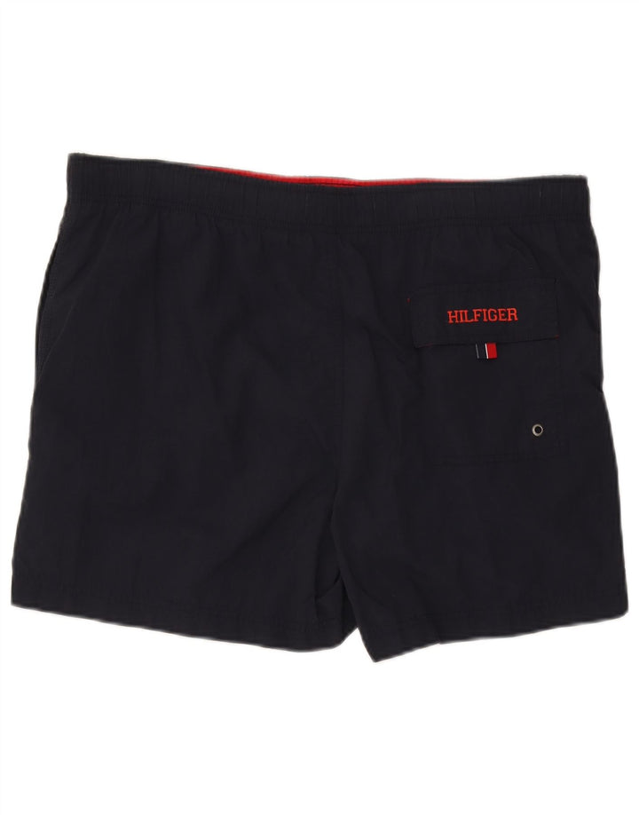 Shorts de natação masculino Tommy Hilfiger médio azul marinho nylon