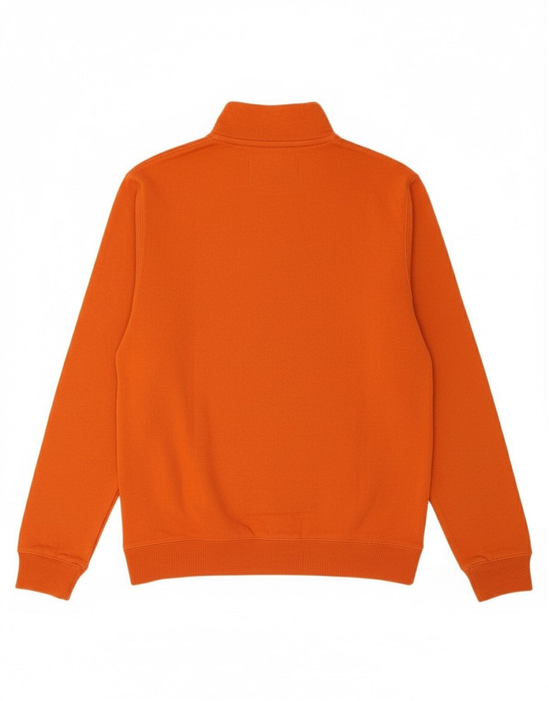 Moletom masculino FARAH com zíper e gola grande em bloco colorido laranja