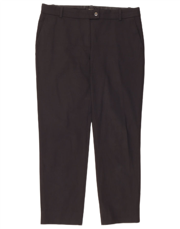 Calça feminina MASSIMO DUTTI reta UE 40 médio W30 L27 preta