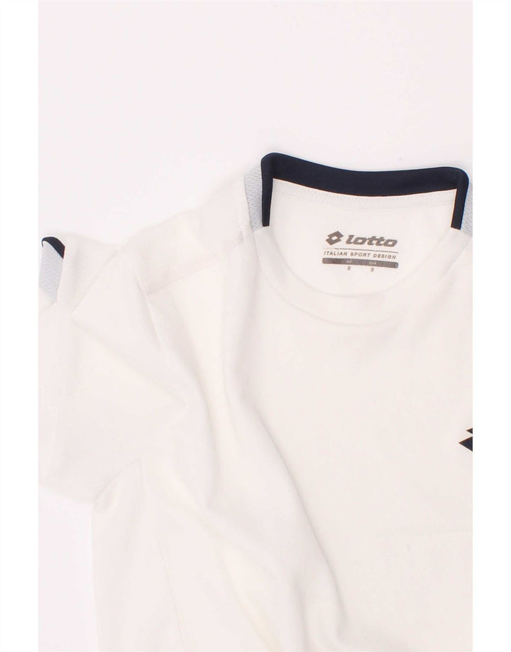 Camiseta feminina Lotto UK 8 pequena branca