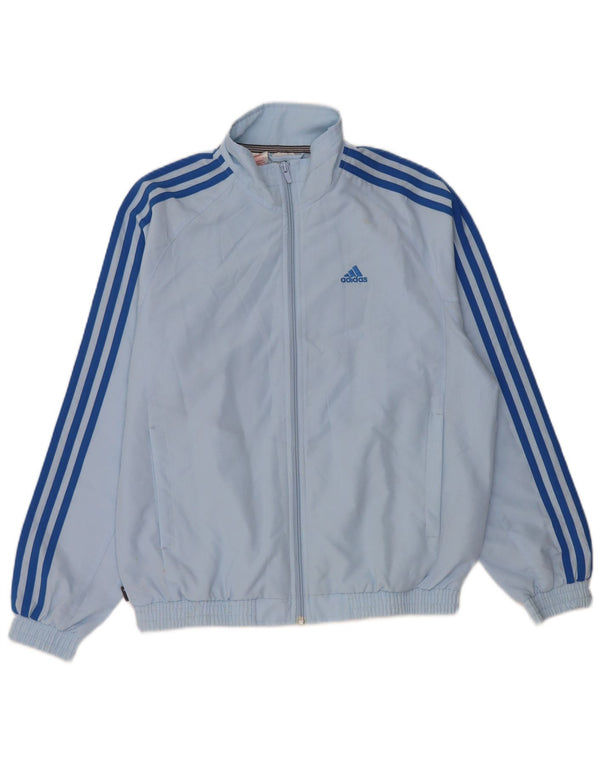 Casaco de treino Adidas Boys 13-14 anos azul poliéster