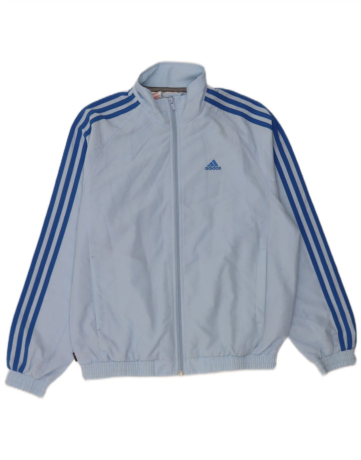 Casaco de treino Adidas Boys 13-14 anos azul poliéster