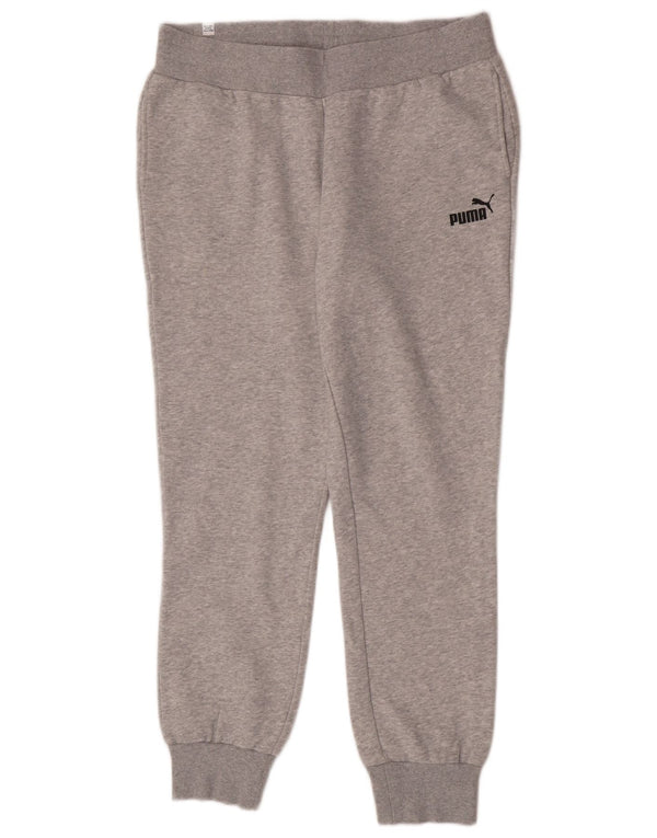 Calça de treino feminina Puma Joggers UK 16 grande cinza manchado