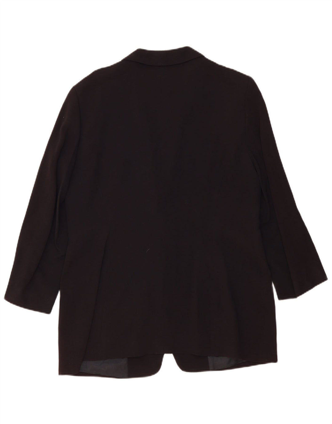 Jaqueta blazer feminina ZARA com 1 botão e manga 3/4 EU 44 XL preto rayon