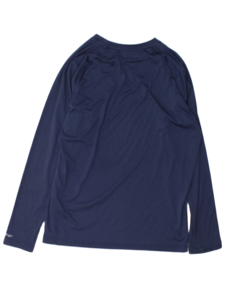 Nike Mens Dri Fit Top Manga Longa Médio Azul Marinho