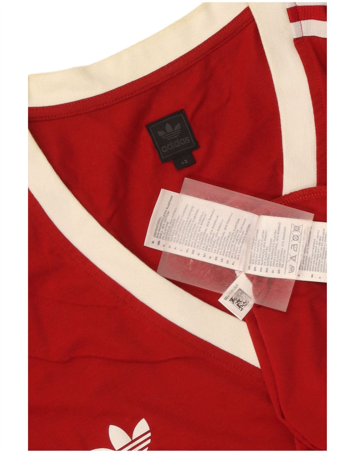 Camiseta feminina Adidas Top IT 42 médio algodão vermelho