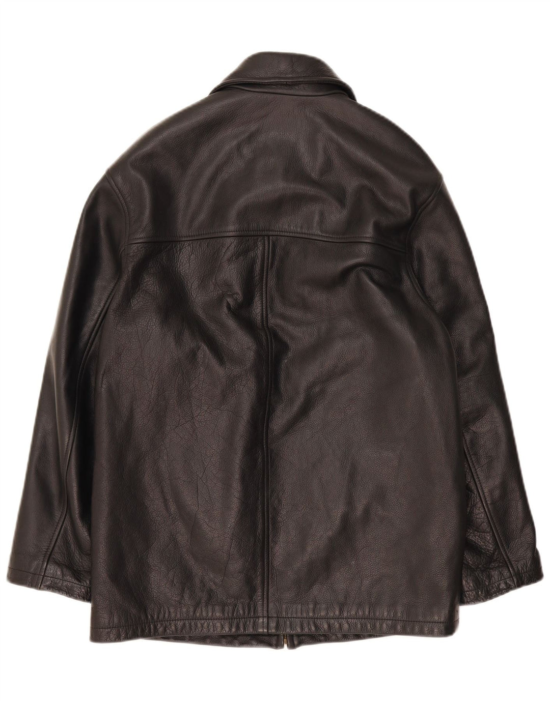 Jaqueta de couro masculina Chevignon UK 36 pequena couro preto