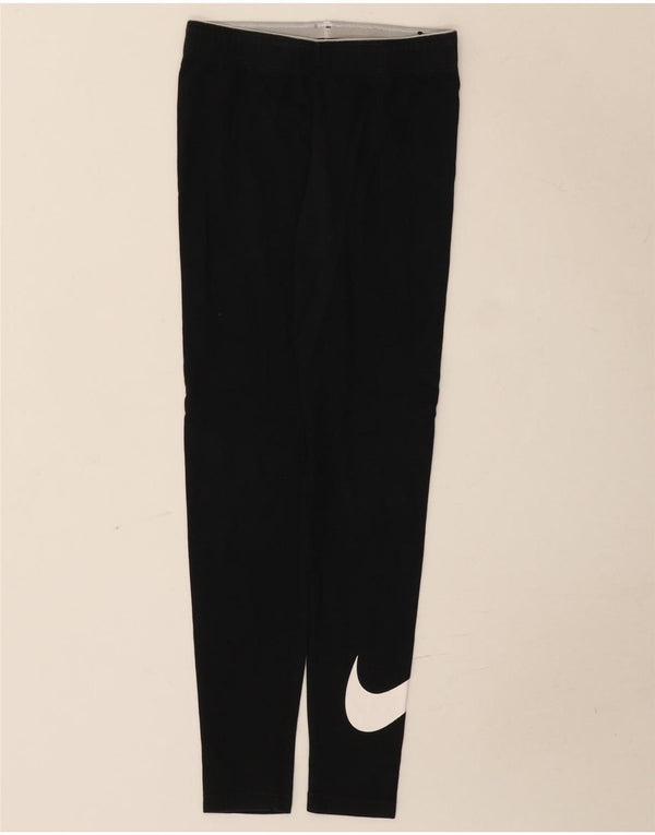 Leggings Nike Femininas Graphic UK 8 Pequenas Algodão Preto