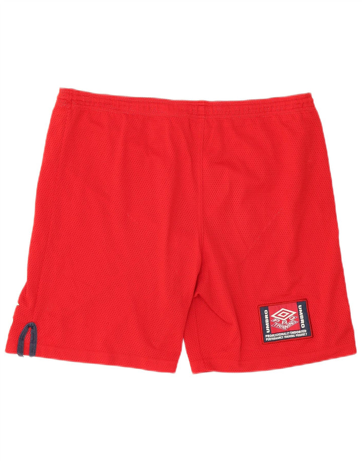 Shorts esportivos masculinos Umbro grandes vermelhos