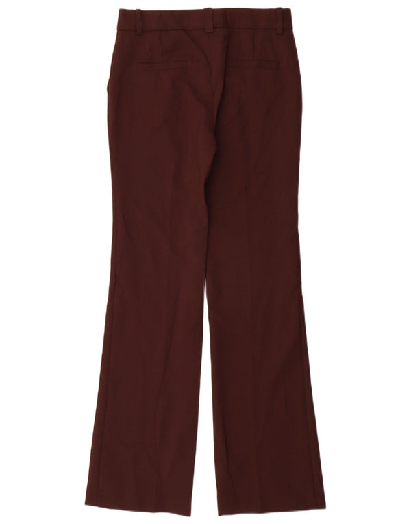 Calça feminina Massimo Dutti Flare EU 36 XS W26 L34 Marrom Poliéster