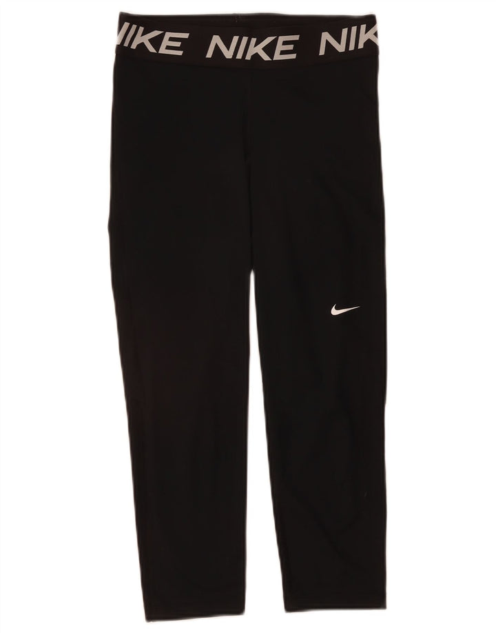 Leggings Capri Femininas NIKE UK 12 Médio Preto Poliéster