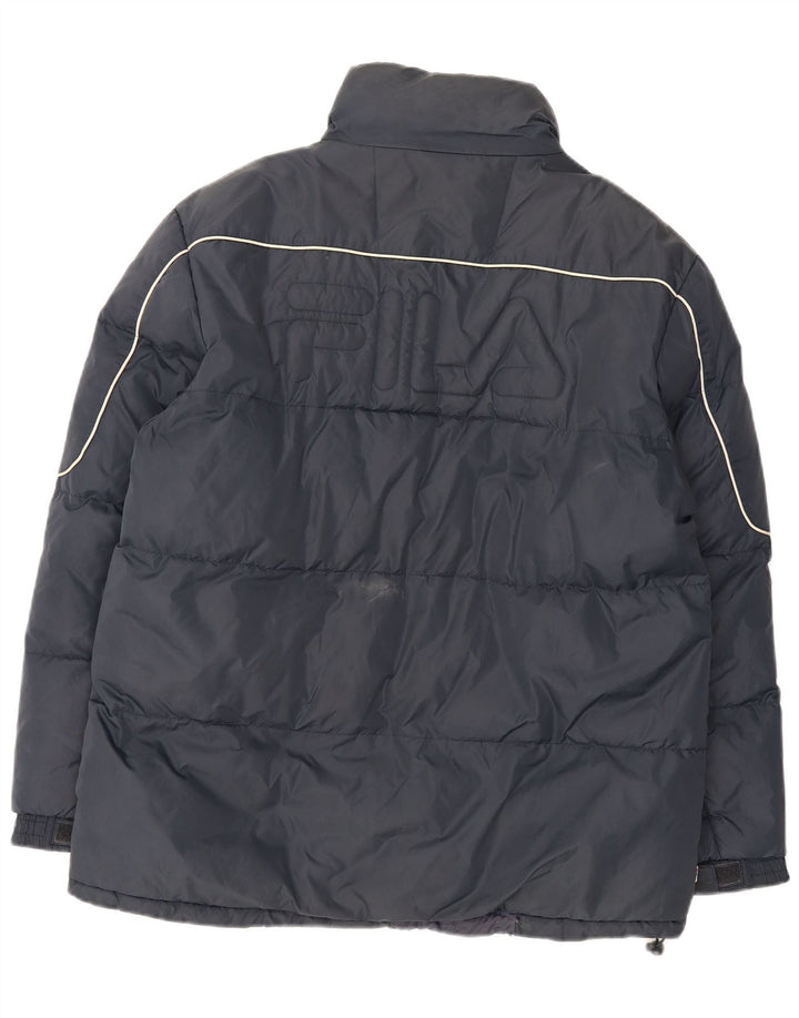 Jaqueta masculina Fila Graphic Padded UK 38 médio azul marinho nylon