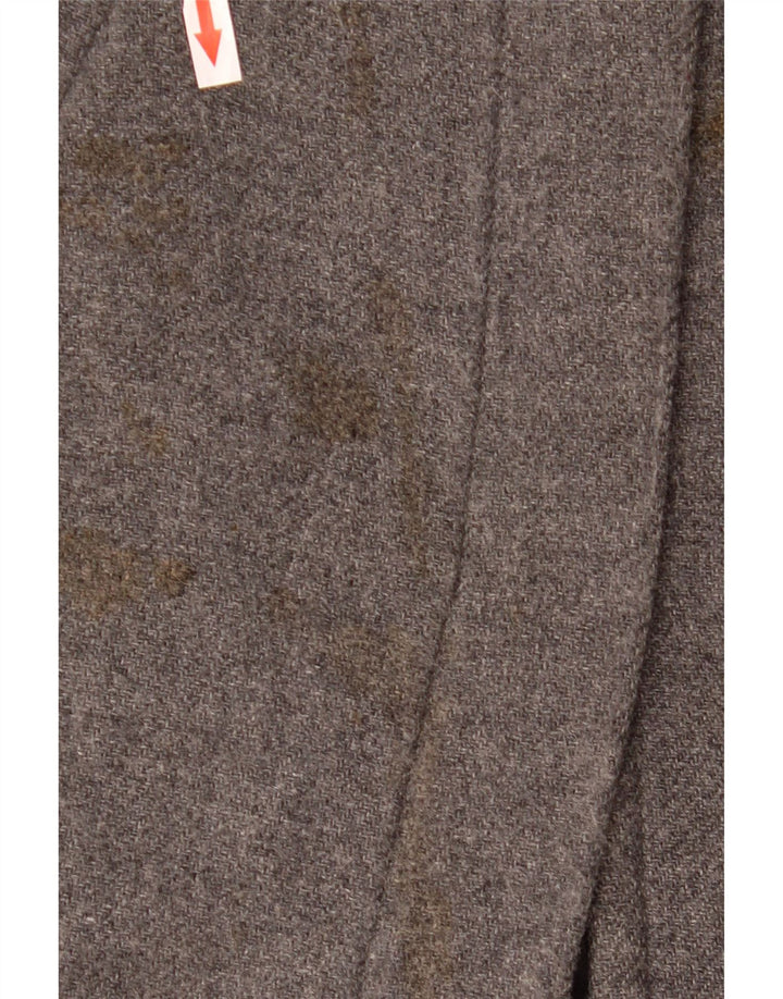 Sobretudo feminino Zara Oversized UK 10 Lã cinza pequena