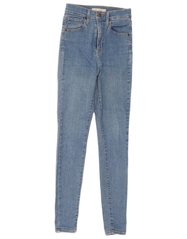 Calça jeans feminina Levi's Mile High Super Skinny W24 L30 azul algodão