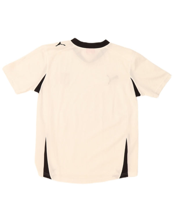 Camiseta Puma Menino 13-14 Anos Branco Colorblock