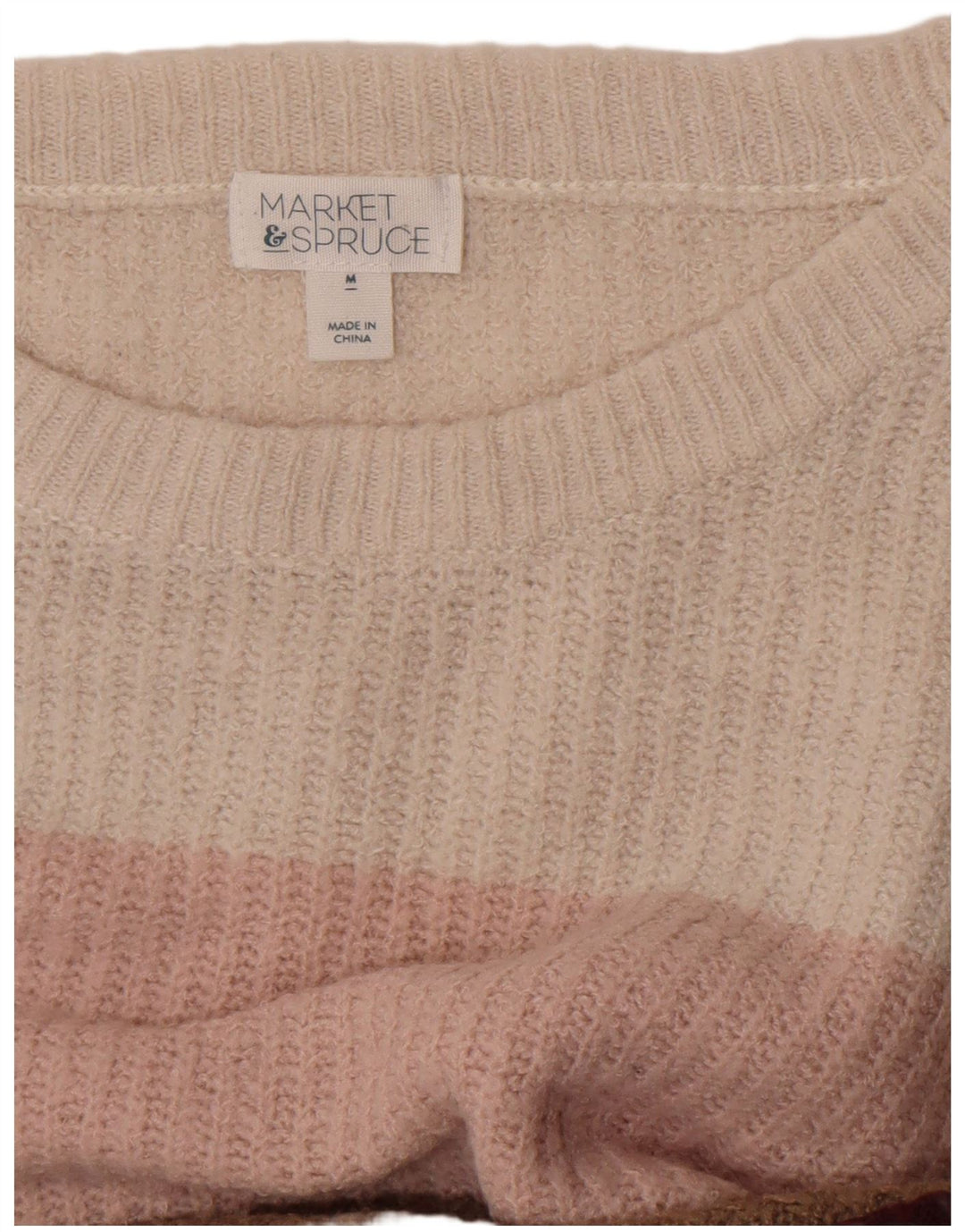 Suéter feminino Market & Spruce com gola redonda UK 14 médio multicolorido