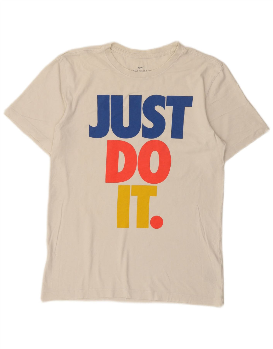 Camiseta Nike masculina gráfica top pequeno algodão branco