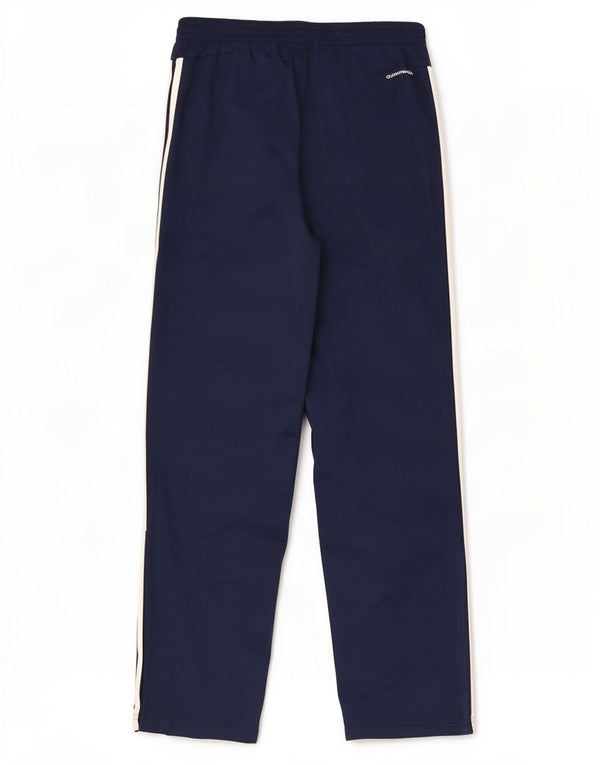 Calça de treino masculina Adidas Climalite grande W34 L32 azul marinho poliéster
