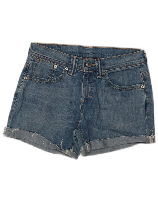 Shorts jeans feminino LEVI'S W28 algodão azul médio