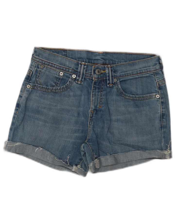 Shorts jeans feminino LEVI'S W28 algodão azul médio