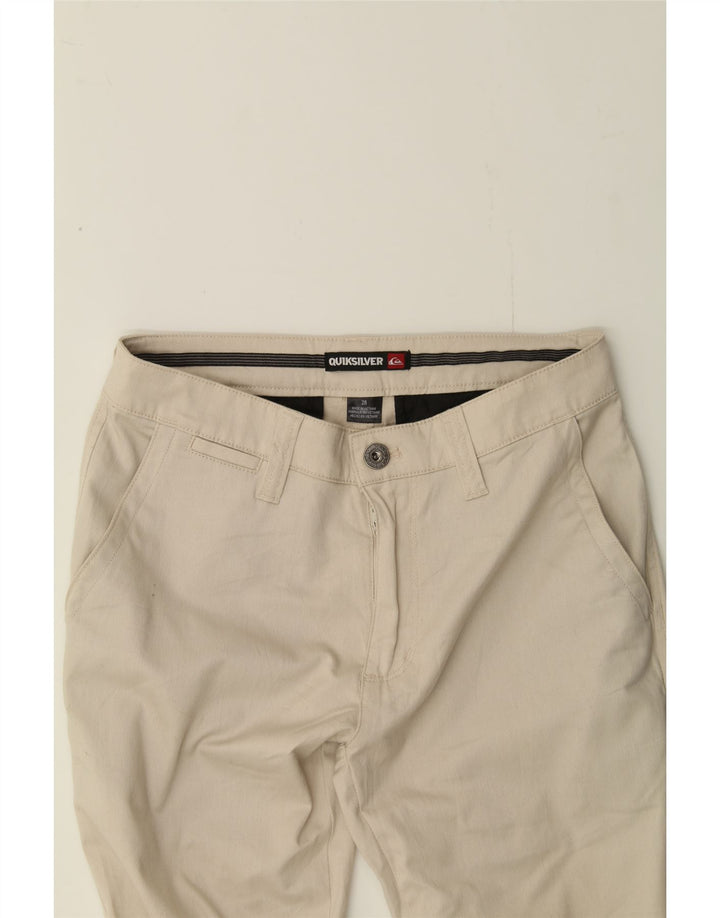 QUIKSILVER Womens Bootcut Casual Trousers W28 L30 Beige Cotton Vintage Quiksilver and Second-Hand Quiksilver from Messina Hembry 
