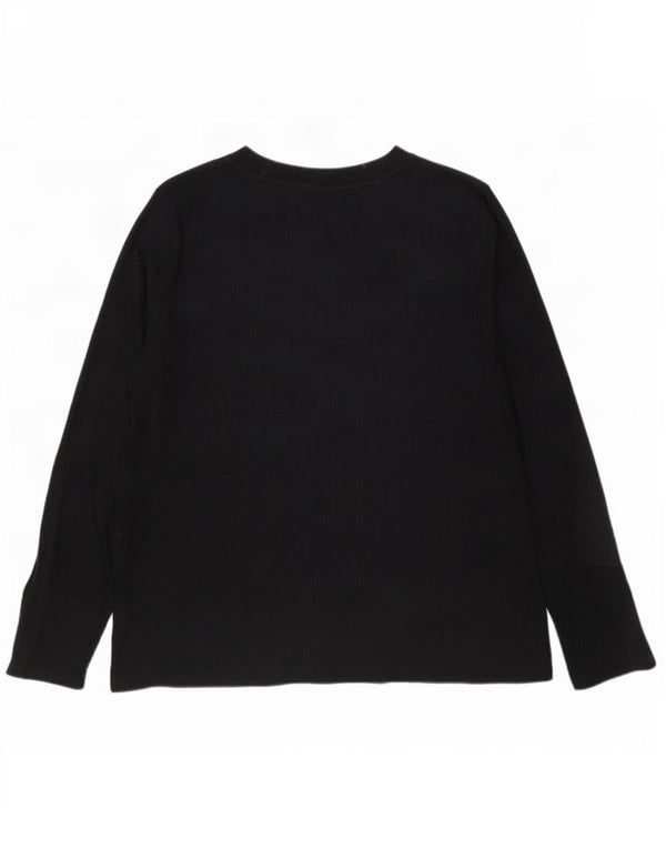 Zara Mens Top Long Sleeve XL Black