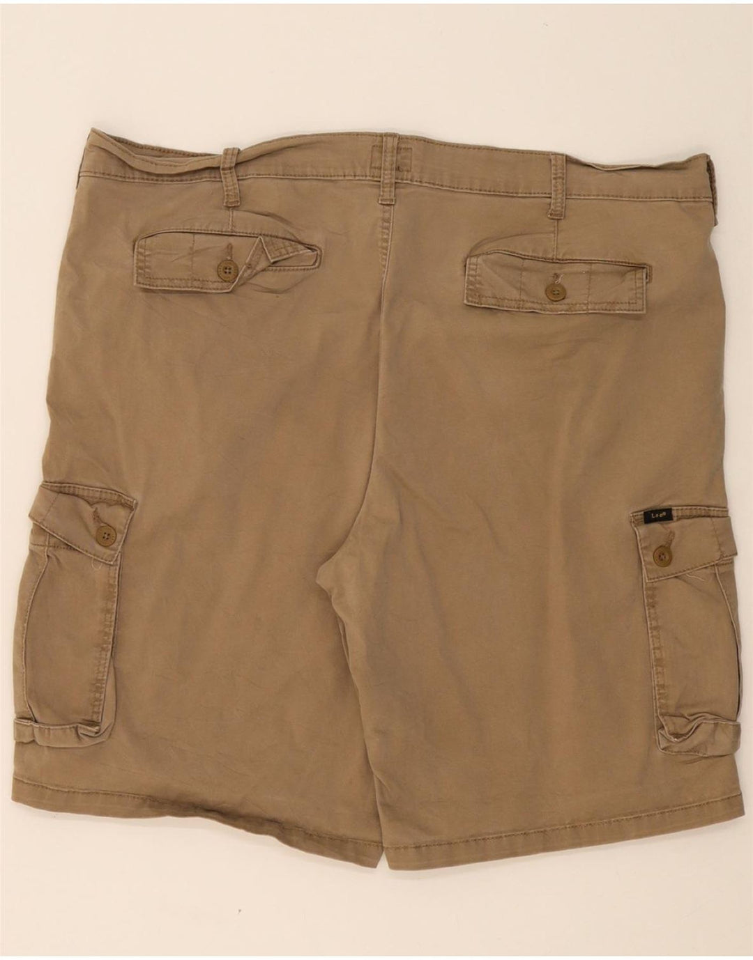 LEE Mens Cargo Shorts W44 2XL Beige Cotton Vintage Lee and Second-Hand Lee from Messina Hembry 