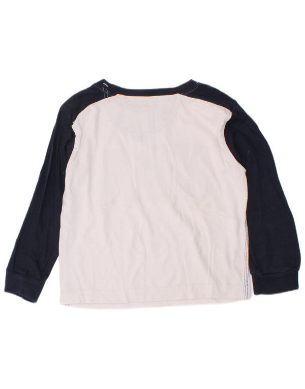 Champion Boys Graphic Top manga comprida 3-4 anos 2XS branco colorblock