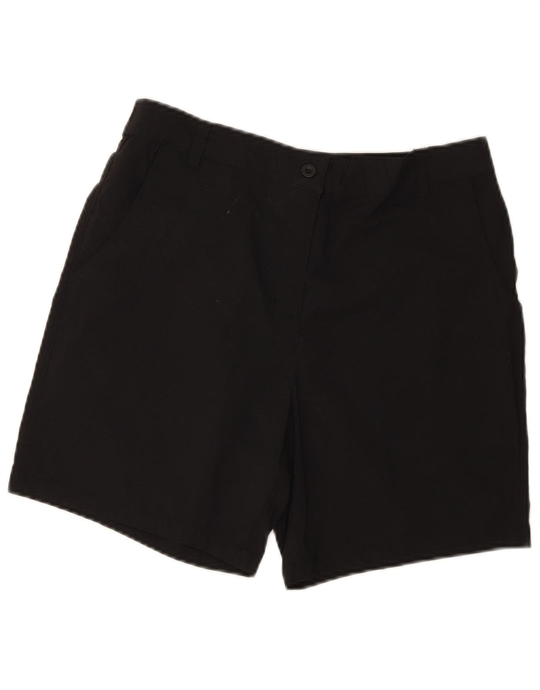 Mountain Warehouse Womens Chino Shorts UK 12 Médio W30 Poliéster Preto